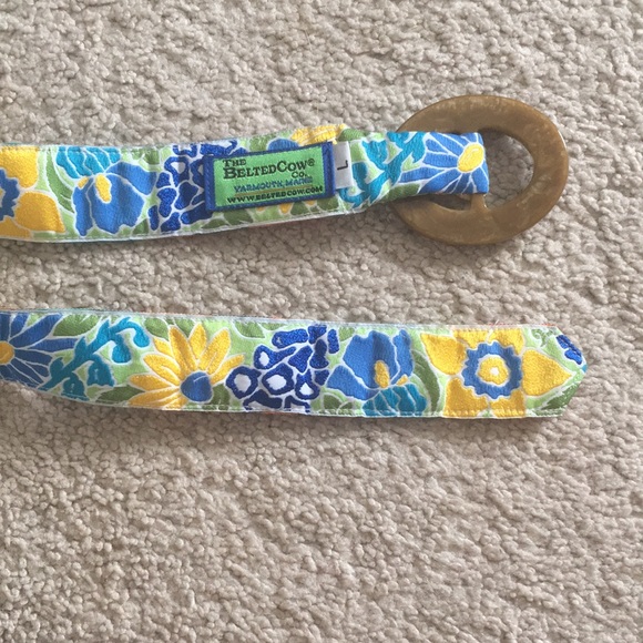 Ladies Floral Ribbon Belt - Picture 2 of 3